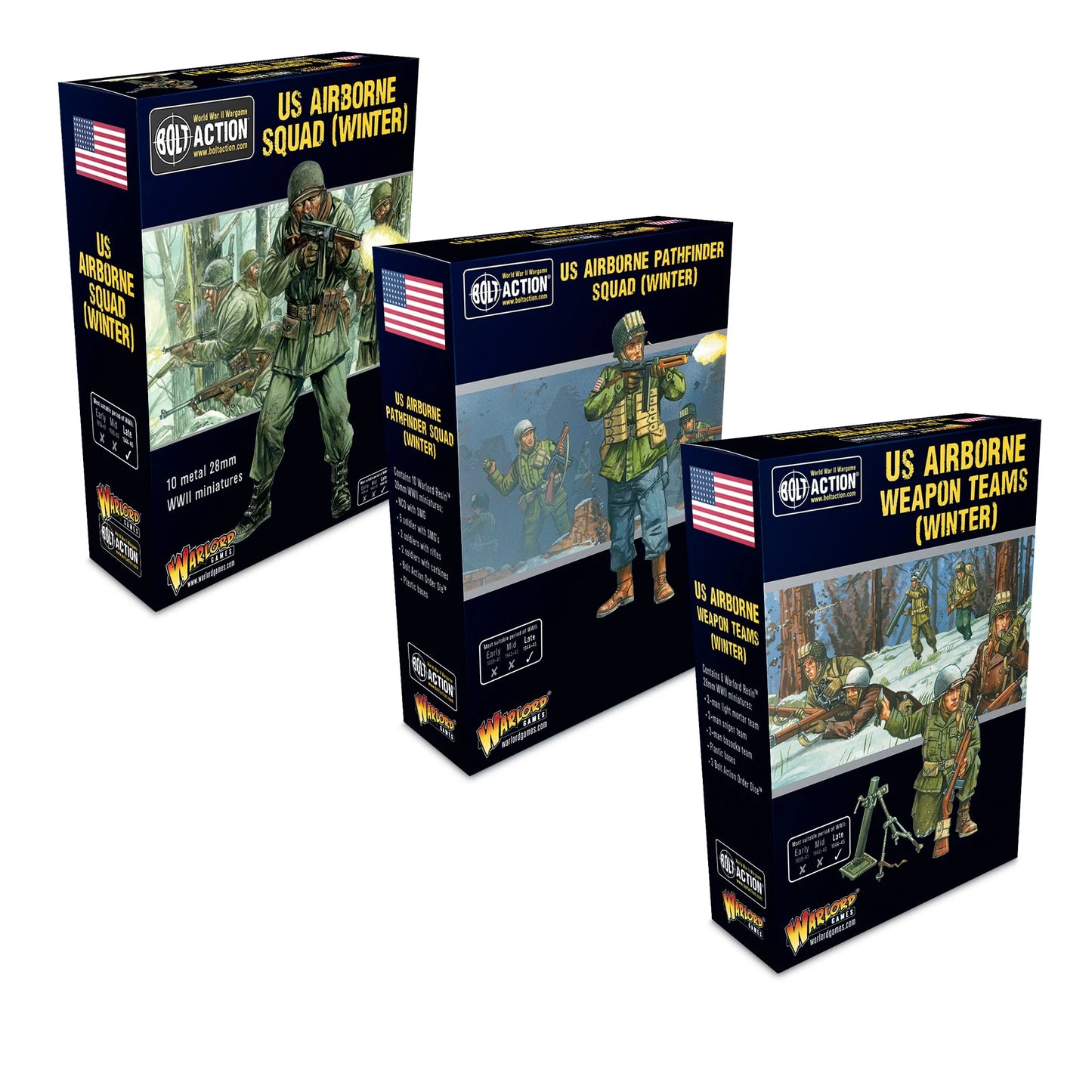 Preorder - US Airborne (Winter) Rifle & Heavy Weapons Platoons