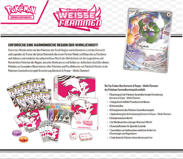 Pokemon KP10.5 Top-Trainer-Box (Weiße Flammen)