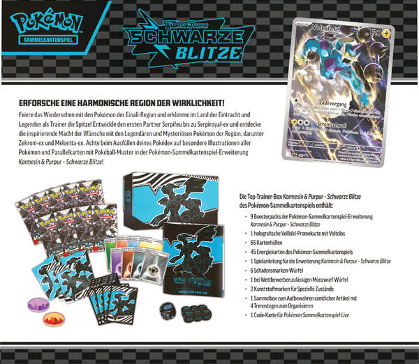 Pokemon KP10.5 Top-Trainer-Box (Schwarze Blitze)