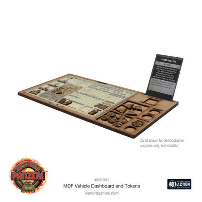 Preorder - Achtung Panzer! MDF Vehicle Dashboard And Tokens