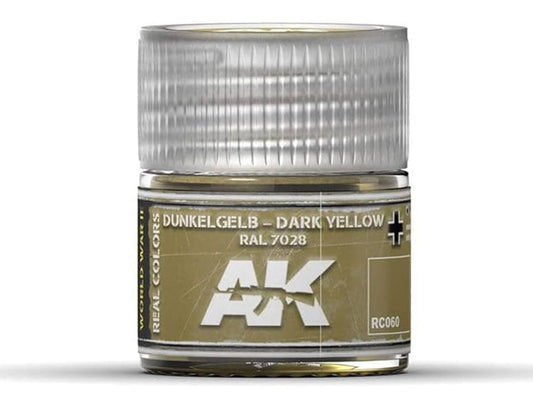AK REAL COLORS RC060 Dunkelgelb-Dark Yellow RAL 7028 (10ml)