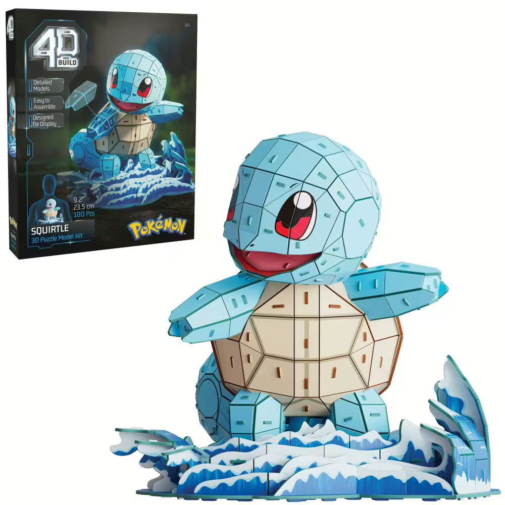 Spin Master | Schiggy 4D Build Puzzle | Pokémon