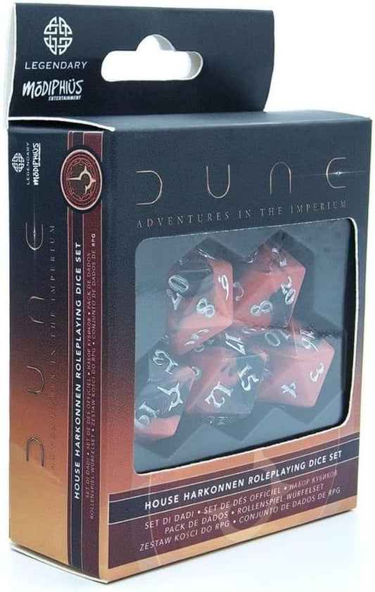 DUNE ADVENTURES IN THE IMPERIUM DICE SET HARKONNEN