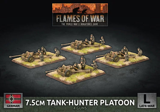 7.5cm Tank Hunter Platoon (Late War x4 Guns Plastic)