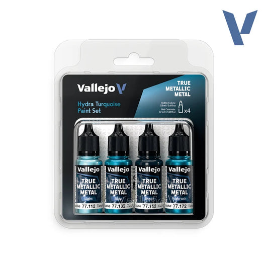 Hydra Turquoise Paint Set - 4 metallic paints for miniatures