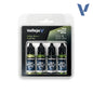 Amber Green Paint Set - 4 metallic paints for miniatures