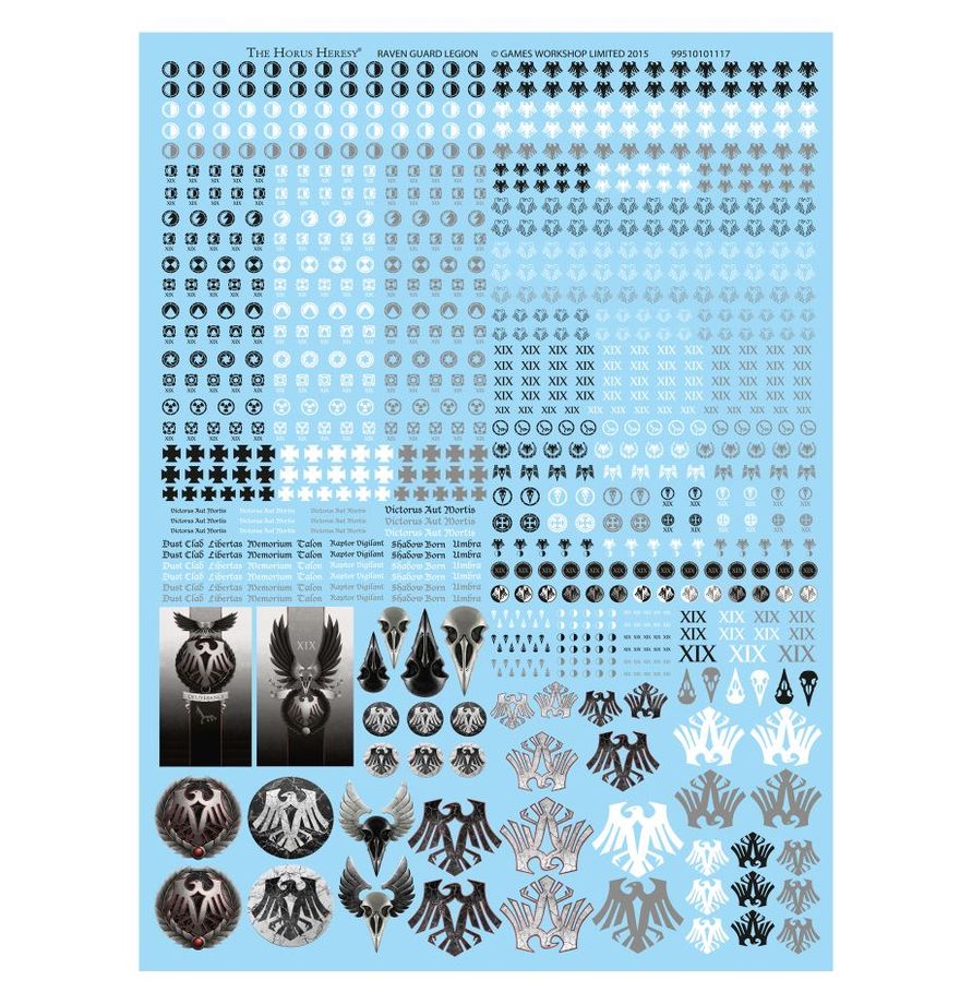 Abziehbilderbogen der Legion der Raven Guard