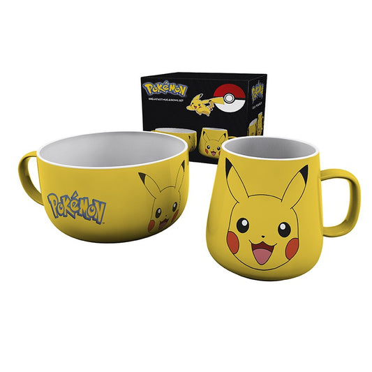 Pokémon - Breakfast Set - Mug & Bowl "Pikachu"