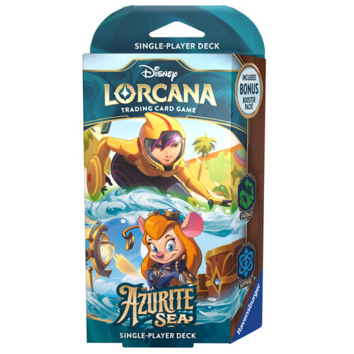 Disney Lorcana: Set 6 - Azurite Sea - Starter Deck Emerald/Sapphire  - DE