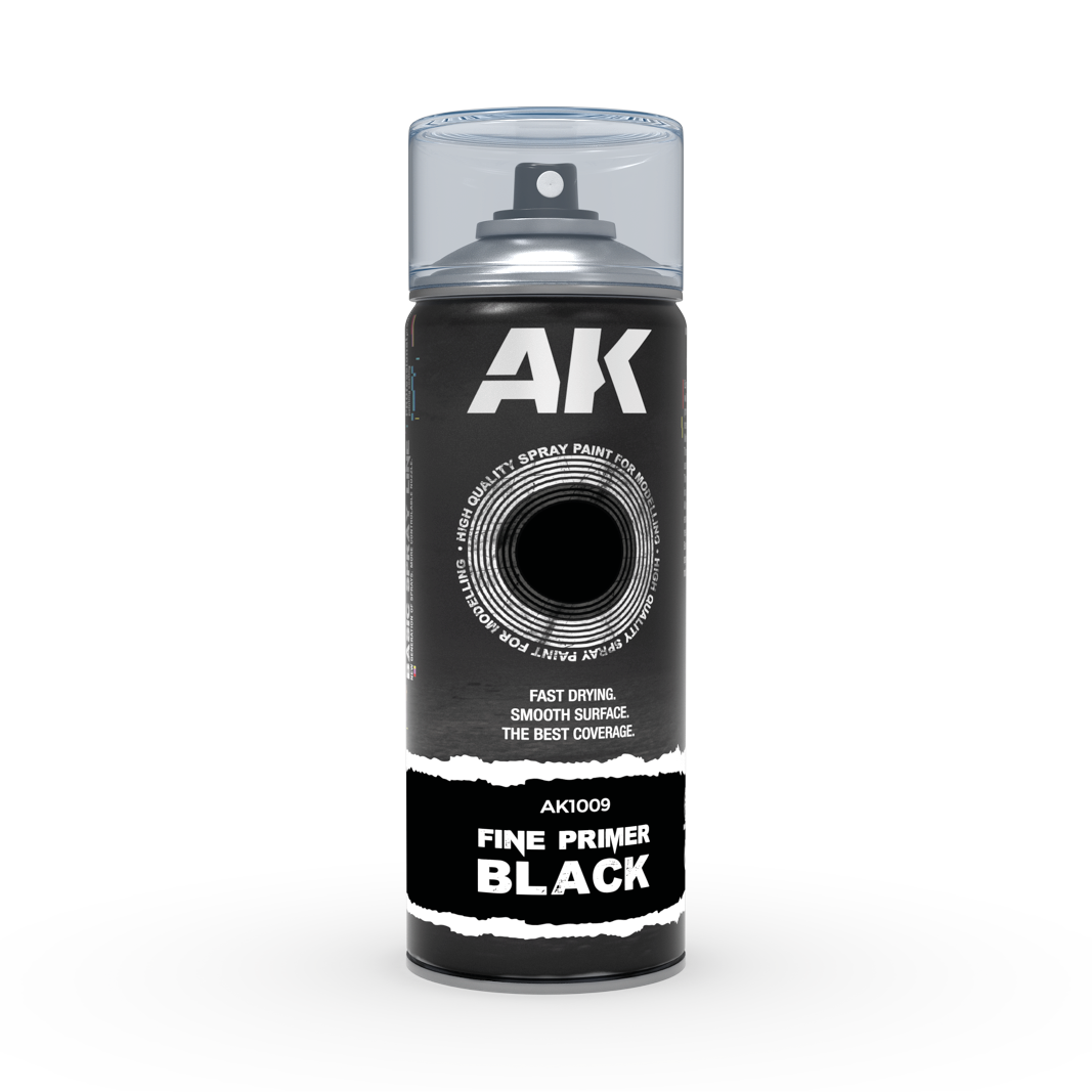 AK Spray FINE PRIMER BLACK SPRAY