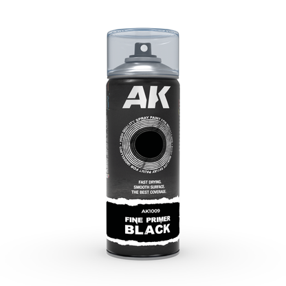 AK Spray FINE PRIMER BLACK SPRAY
