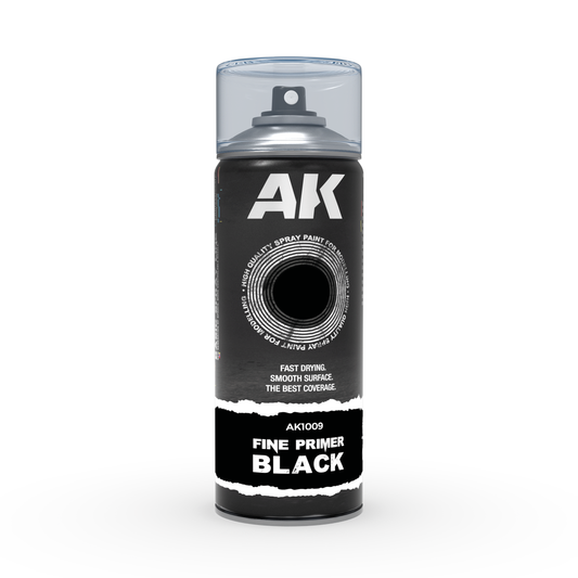 AK Spray FINE PRIMER BLACK SPRAY