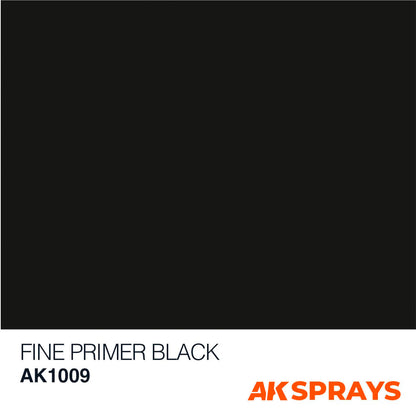 AK Spray FINE PRIMER BLACK SPRAY