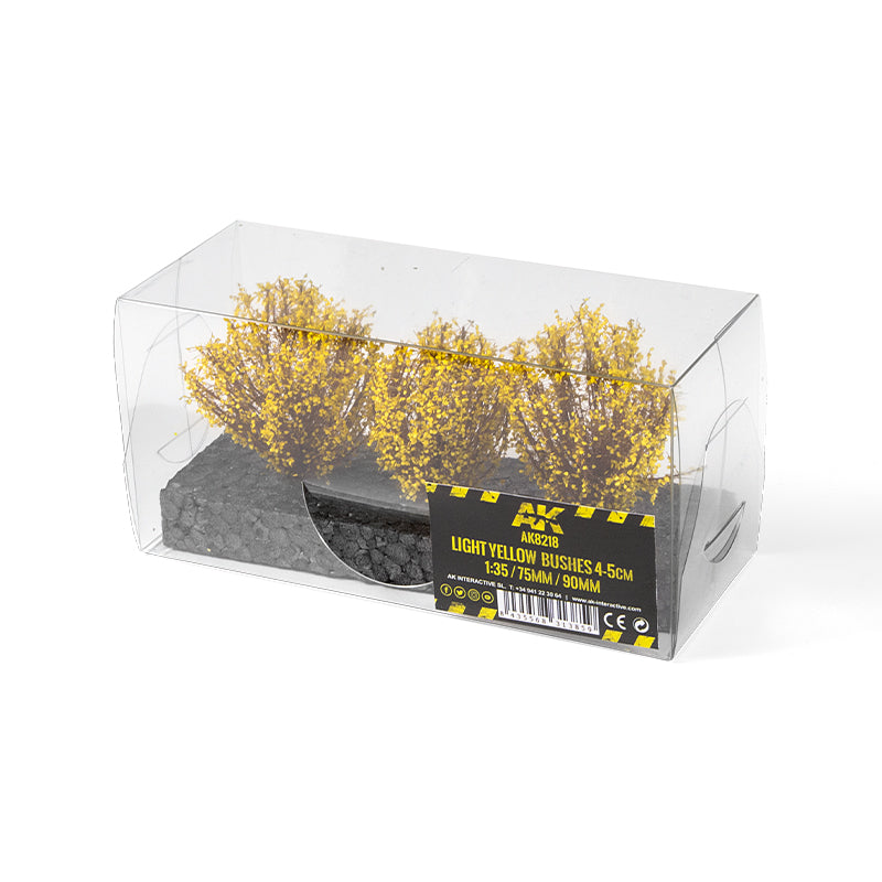 LIGHT YELLOW BUSHES 4-5CM 1:35 / 75MM / 90MM