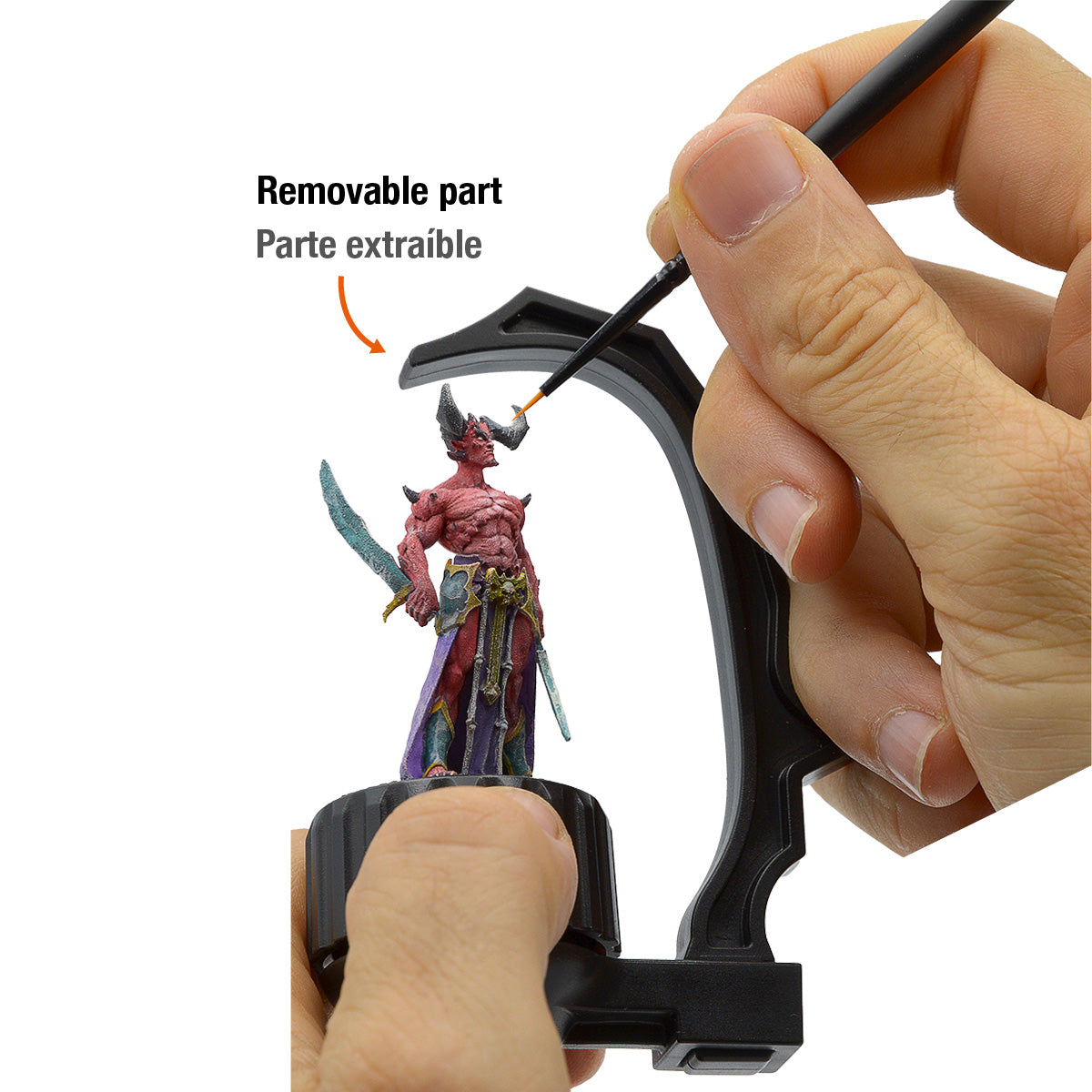 HANDLE SUPPORT FOR PAINTING MINIATURES