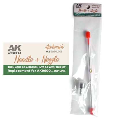 NEEDLE + NOZZLE 0.2 REPLACEMENT FOR AK9600