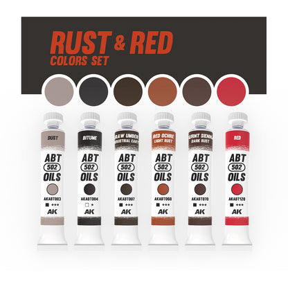 RUST & RED COLORS SET