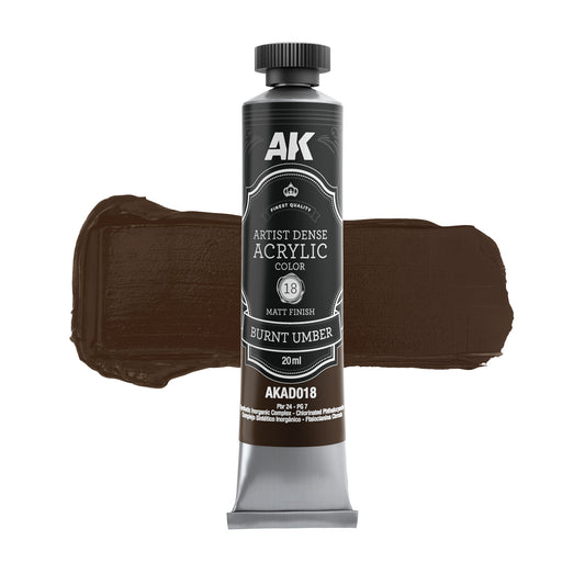 Preorder - BURNT UMBER – ARTISTIC DENSE ACRYLIC COLOR