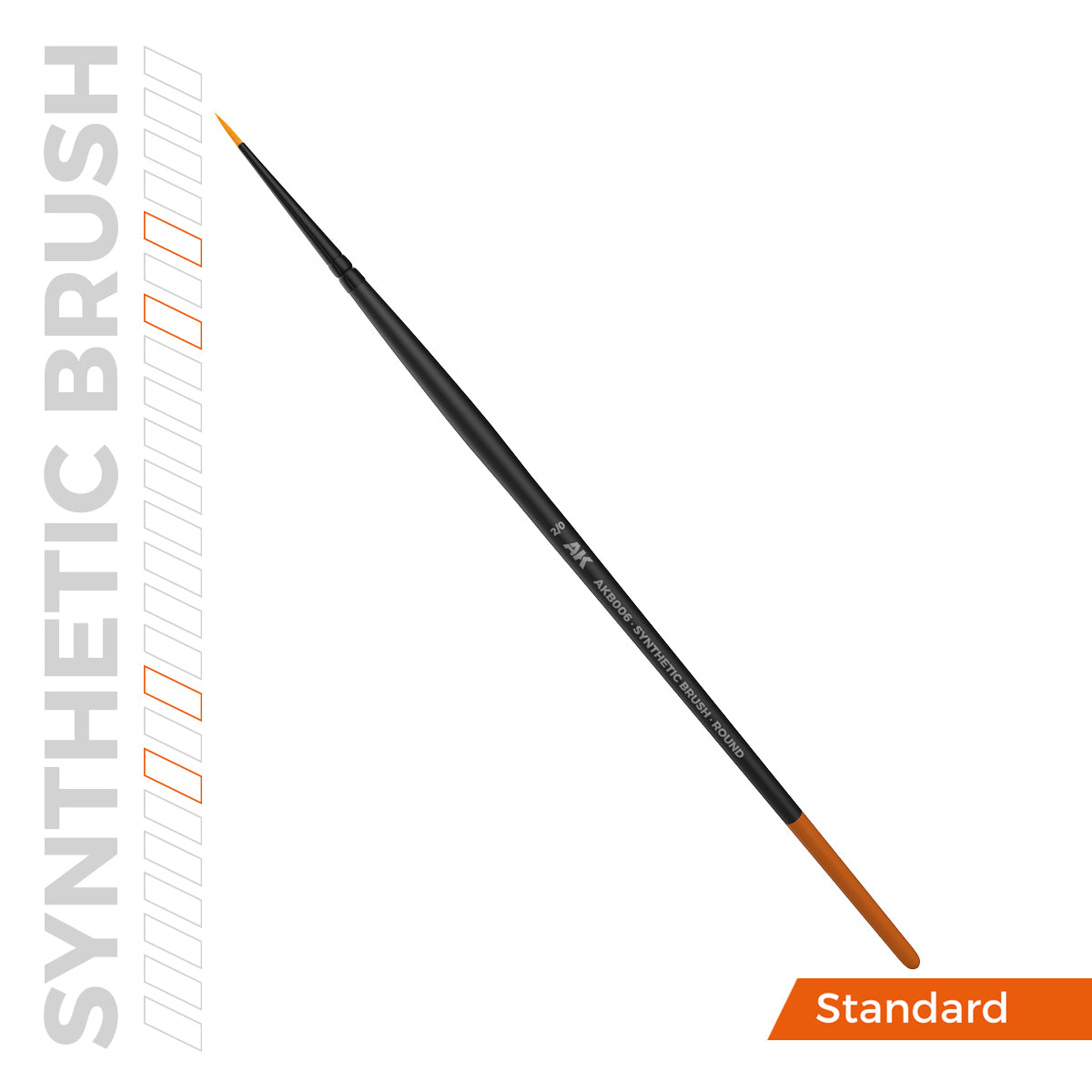 AK SYNTHETIC BRUSH – ROUND 2/0