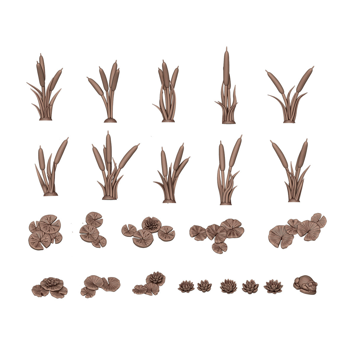WATER LILIES & CATTAILS – AK BASING BITS