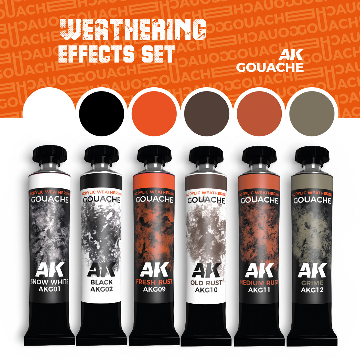 WEATHERING EFFECTS SET – AK GOUACHES