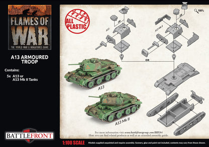 Preorder - A13 Cruiser Troop (x5 Plastic)