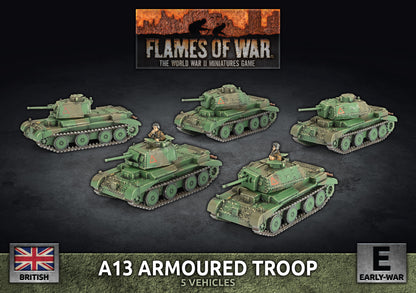 Preorder - A13 Cruiser Troop (x5 Plastic)
