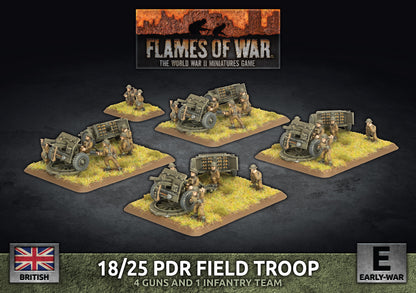 Preorder - 18/25pdr Gun Battery (x4 guns)