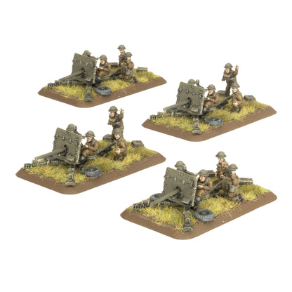 Preorder - 2pdr Antitank Platoon (x4 guns, Plastic)