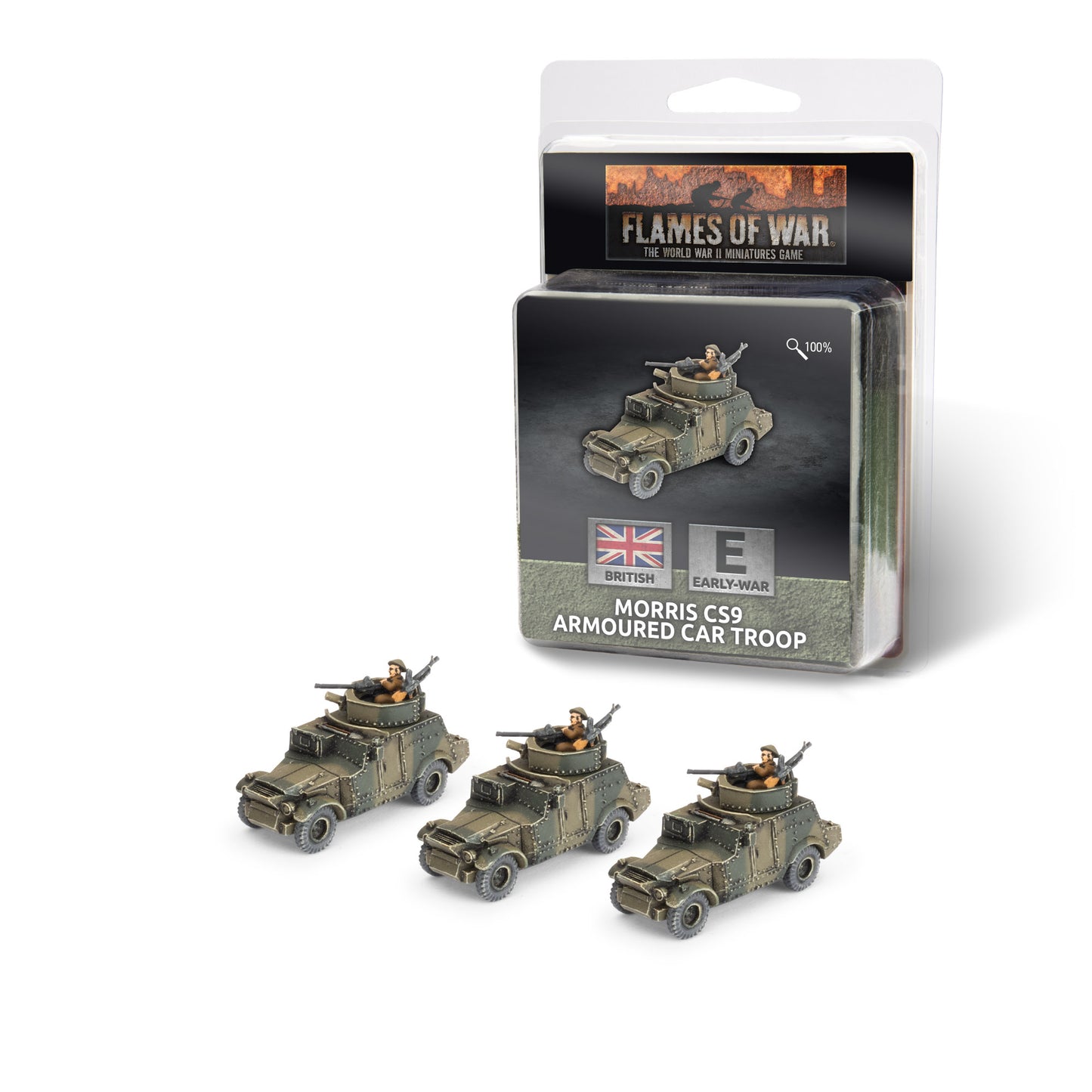 Preorder - Morris CS9 Armoured Car Troop (x3) (EW)