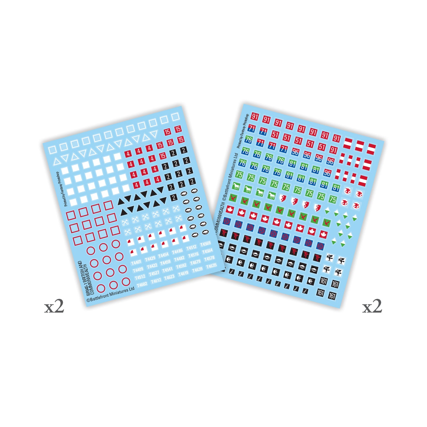 Preorder - British and Commonwealth Decals (x4)