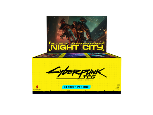 Preorder - Cyberpunk TCG – Welcome to Night City Retail Booster Display (24 Packs)
