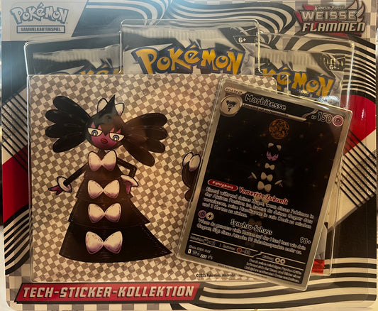 Pokémon Technik-Sticker-Kollektion weisse Flammen Morbitesse