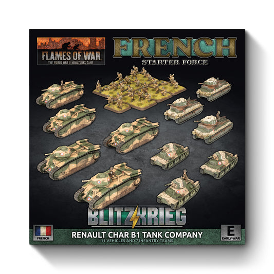 Preorder - French Char B1 bis Combat Company (plastic) (EW)