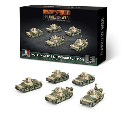 Preorder - H35 / H39 Hotchkiss Tank Platoon (x5 Plastic)