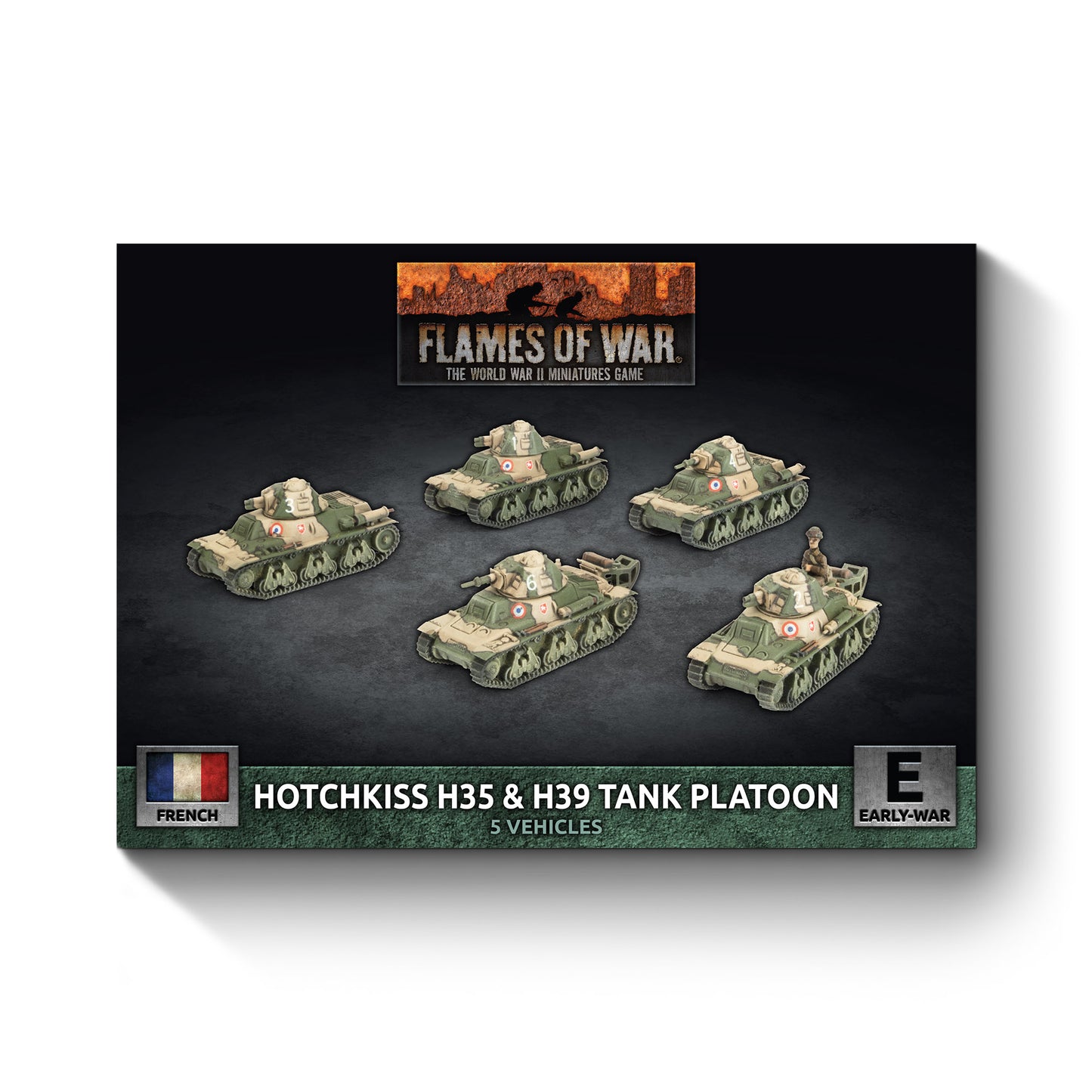 Preorder - H35 / H39 Hotchkiss Tank Platoon (x5 Plastic)