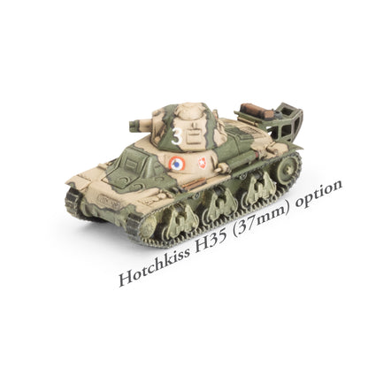 Preorder - H35 / H39 Hotchkiss Tank Platoon (x5 Plastic)