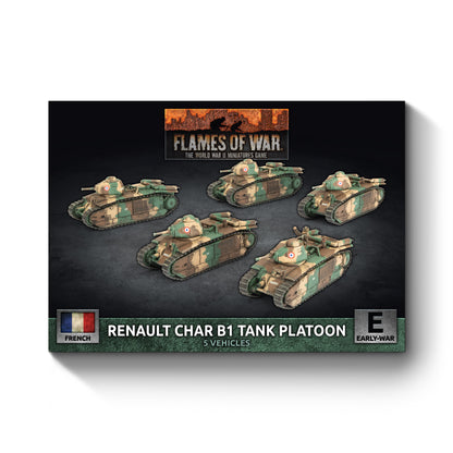 Preorder - Char B1 bis Tank Platoon (x5 Plastic)