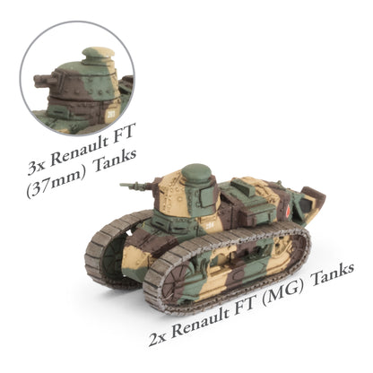 Preorder - Renault FT Tank Platoon (x5) (EW)