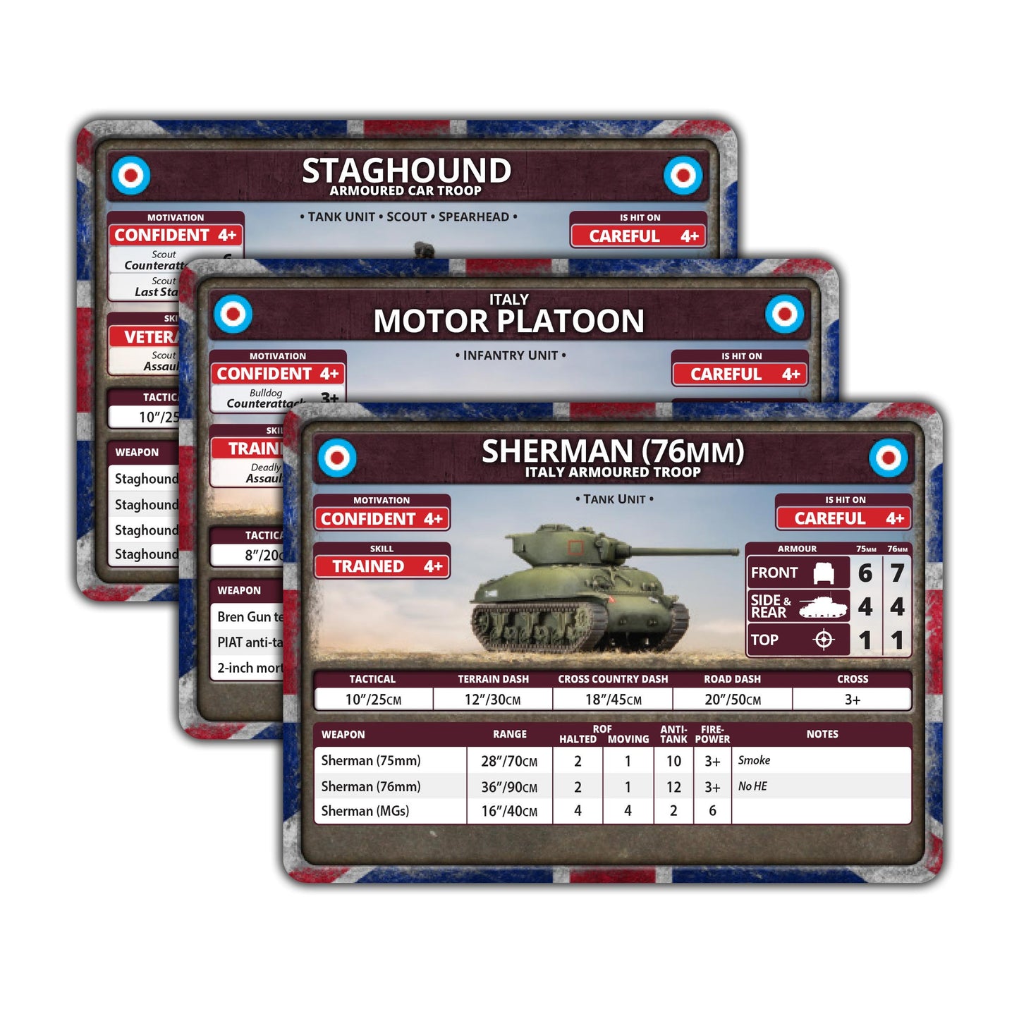 Preorder - Liberation of Italy British Unit Card Pack (36 cards)