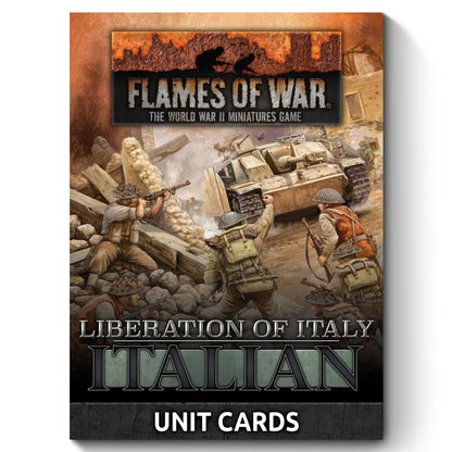 Preorder - Liberation of Italy Italian Unit Card Pack (both sides) (53 cards)