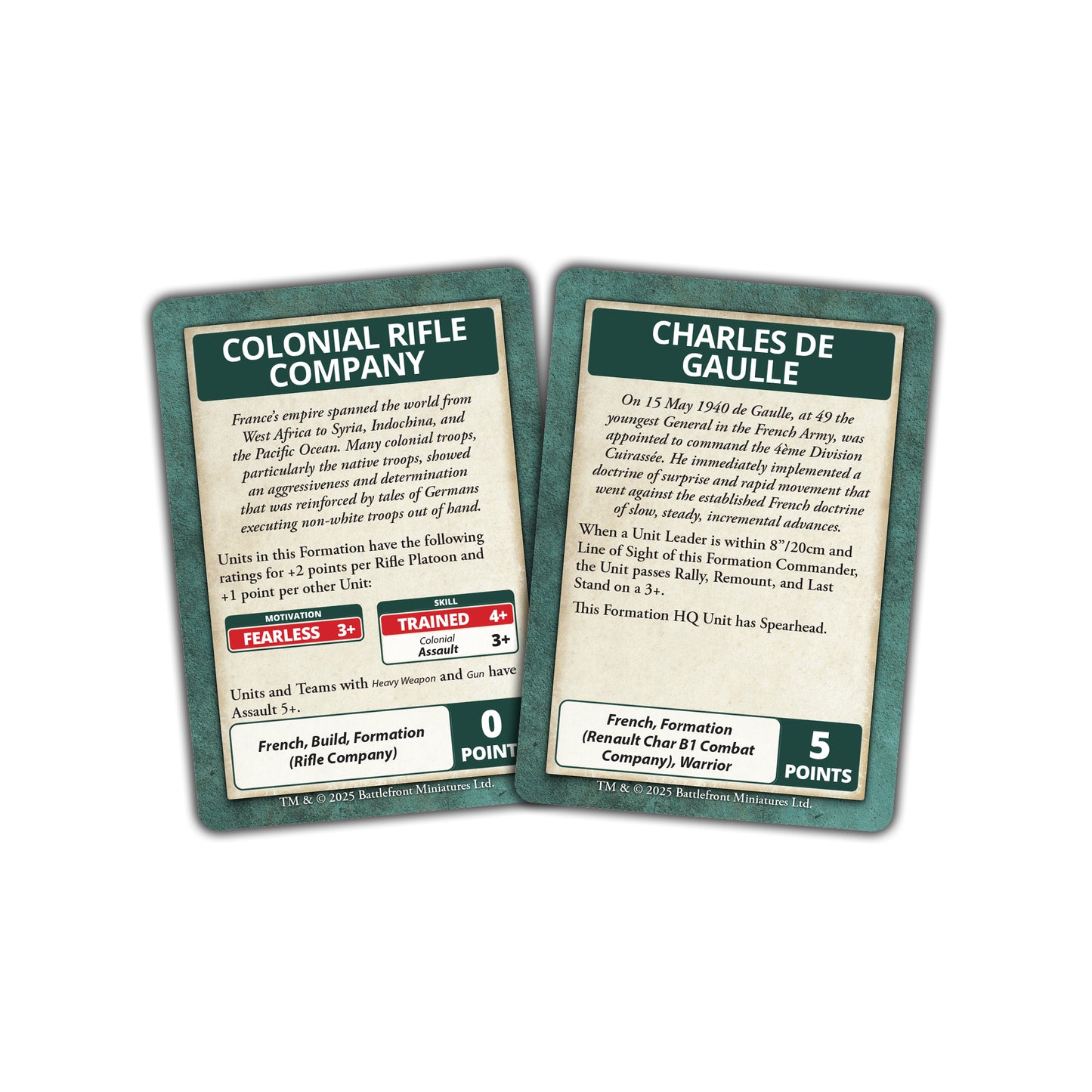Preorder - Blitzkrieg French Command Cards (x43 Cards) - Limited Edition (EW)