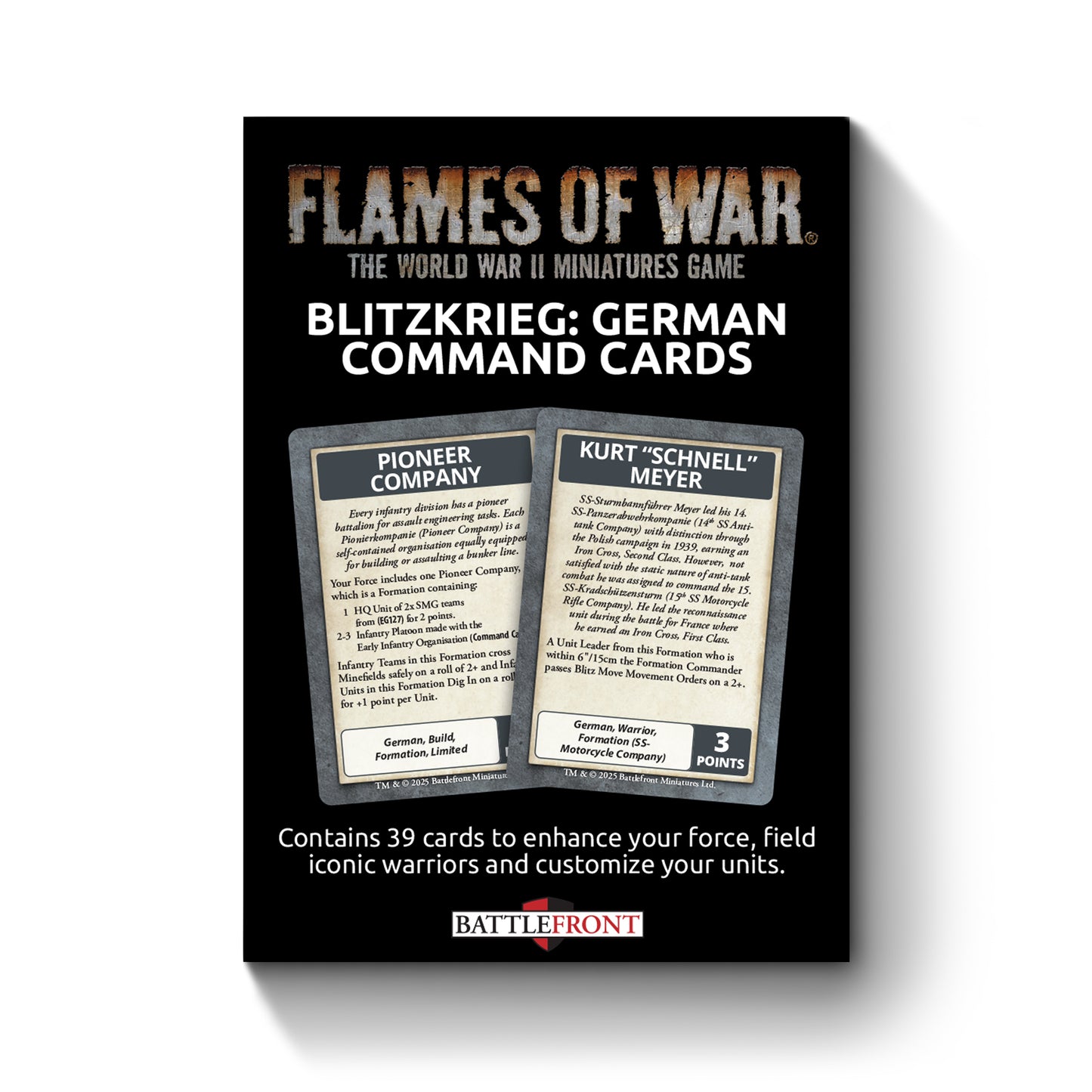 Preorder - Blitzkrieg German Command Cards (x39 cards) - Limited Edition (EW)