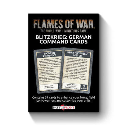 Preorder - Blitzkrieg German Command Cards (x39 cards) - Limited Edition (EW)