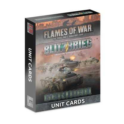 Preorder - Blitzkrieg German Unit Cards (x42 cards) - Limited Edition (EW)