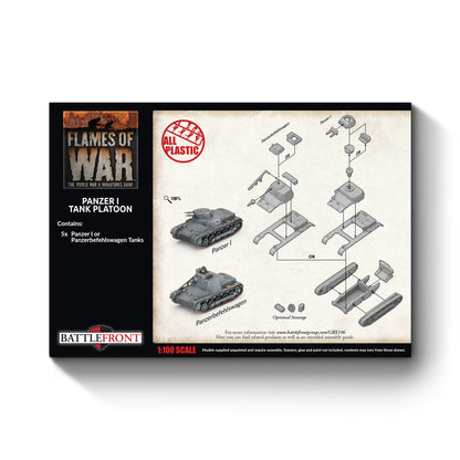 Preorder - Panzer I Platoon (x5 Plastic) (EW)