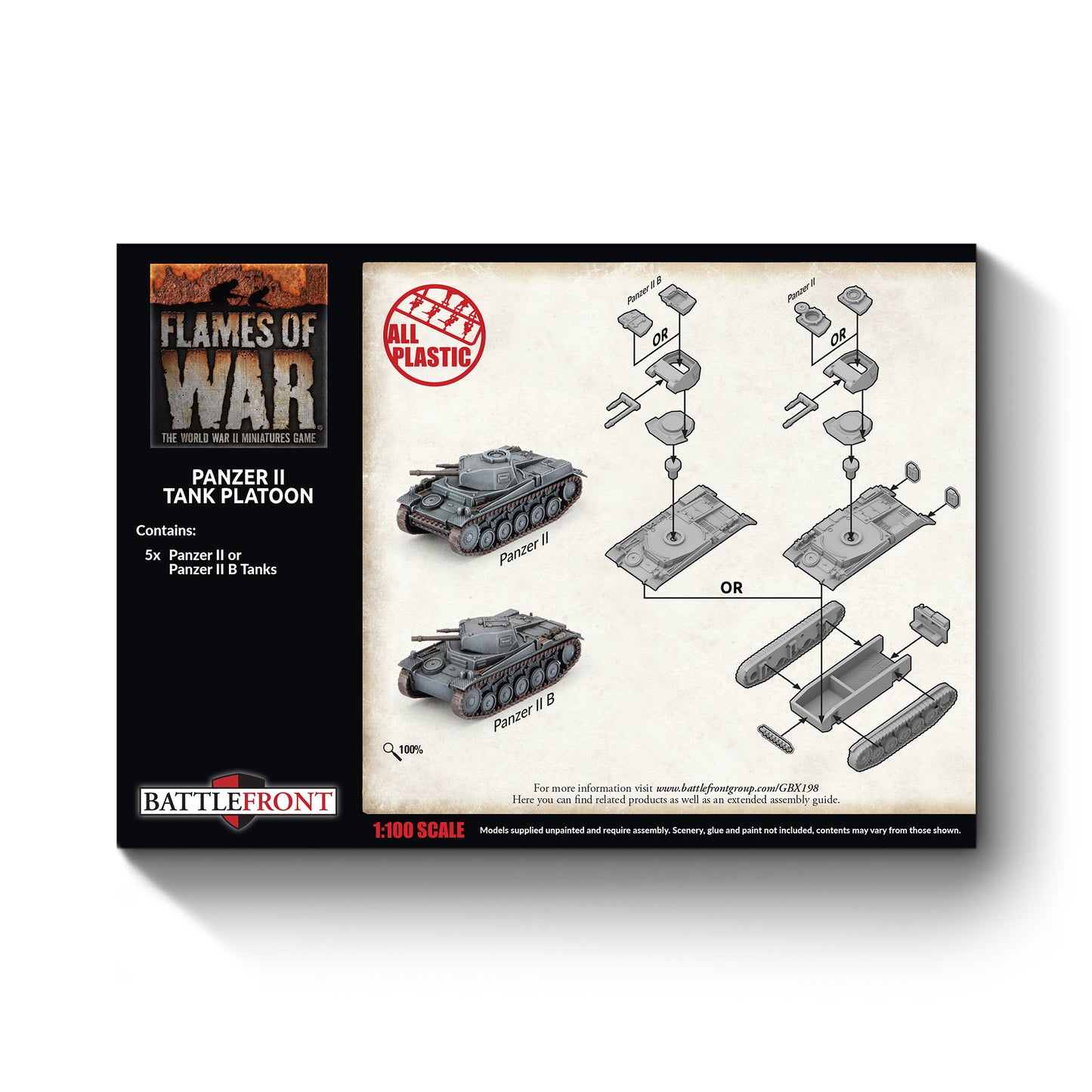 Preorder -Panzer II Platoon (x5 Plastic) (EW)