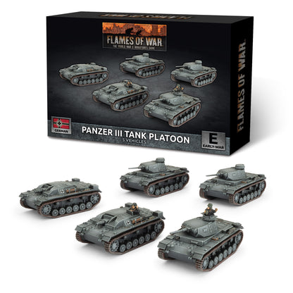 Preorder - Panzer III/StuG III A Platoon (x5 Plastic)