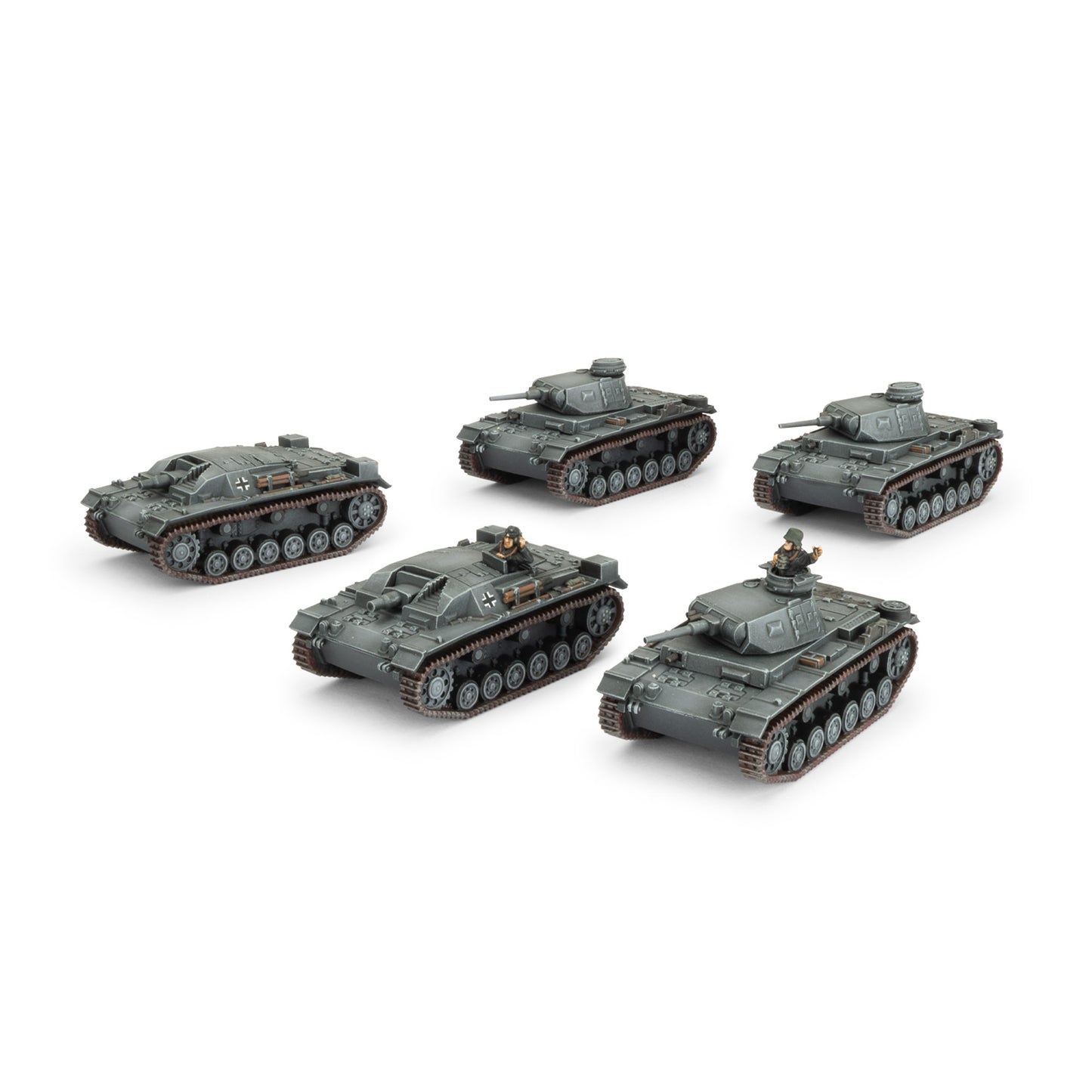 Preorder - Panzer III/StuG III A Platoon (x5 Plastic)