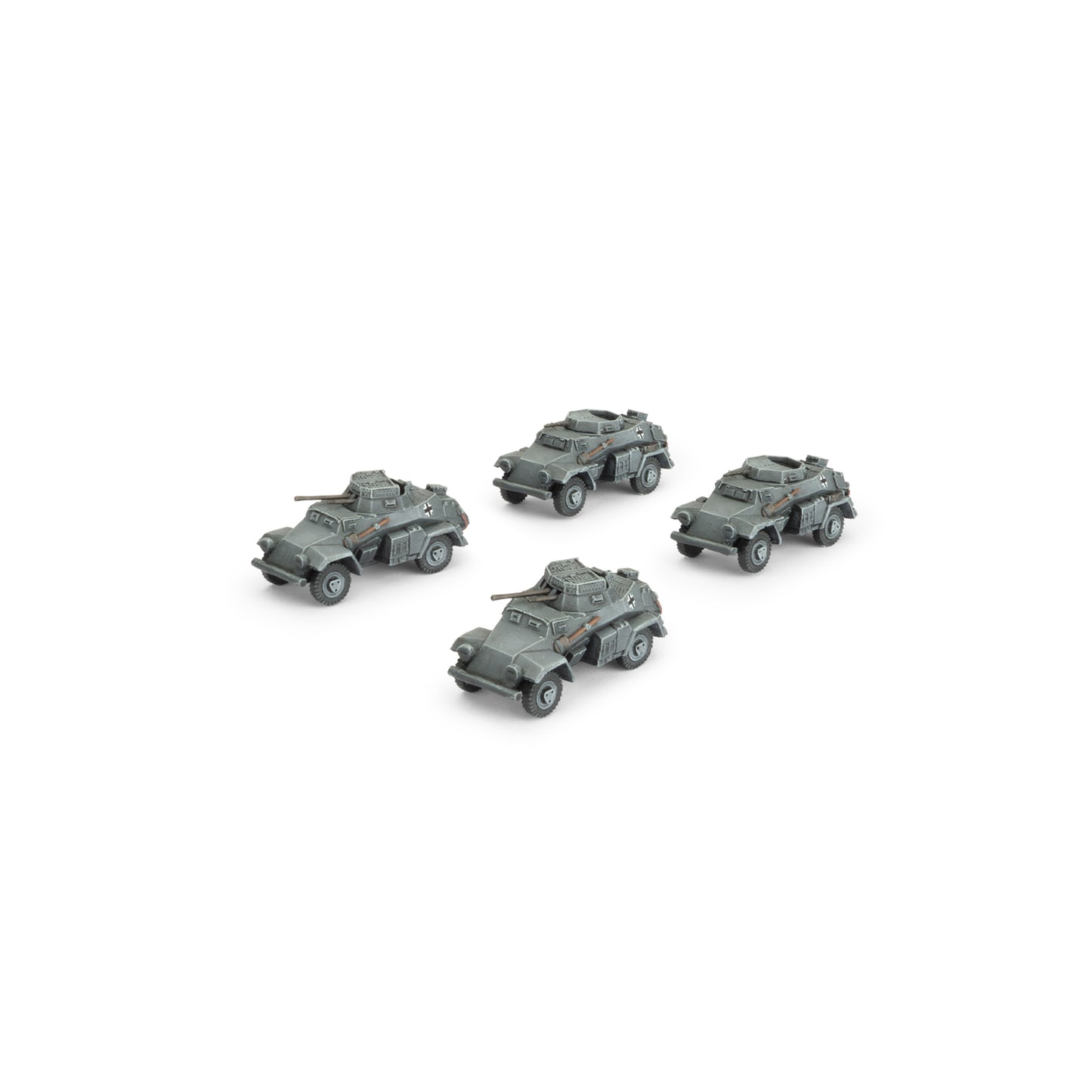 Preorder - Sd Kfz 222 / 221 Scout Troop (x4 Plastic) (EW)